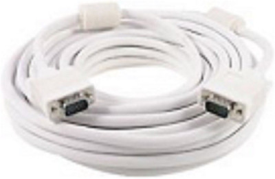 

TECHON TV-out Cable 15 pin male to male 10 meter vga cable(White, For Computer)