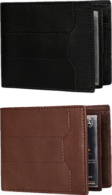 

Mogoul Men Black, Brown Genuine Leather Wallet(7 Card Slots)