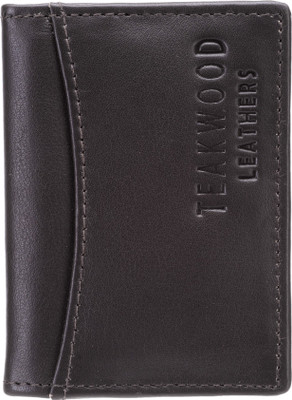 

Teakwood Men Brown Genuine Leather Wallet(8 Card Slots)