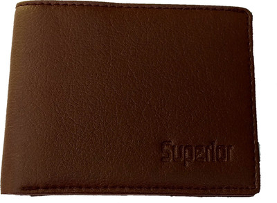 

Superior Men Brown Artificial Leather Wallet(6 Card Slots), Brown-a
