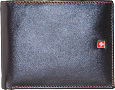 

Swiss Military Men Brown Genuine Leather Wallet(11 Card Slots)