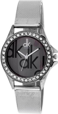 MANTRA SILVER BLACK DK STYLE Watch  - For Women   Watches  (MANTRA)