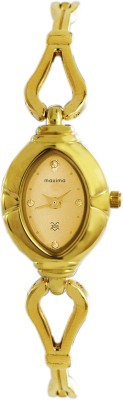 Maxima 07177BMLY Gold Analog Watch  - For Women   Watches  (Maxima)