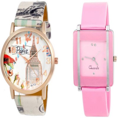 Gopal Retail paris Affiltower With Glory Square Unique Passion Love Swag Combo 0077 For Women And Girls Watch Watch  - For Girls   Watches  (Gopal Retail)