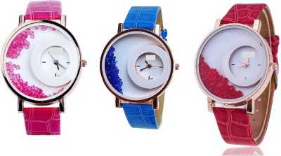 INDIUM PS0191PS NEW WATCH RED & PINK & BLUE INDIUM BRAND LATEST COLLECTON ZONE NEW THREE WATCH IN ONE PACK Watch  - For Girls   Watches  (INDIUM)