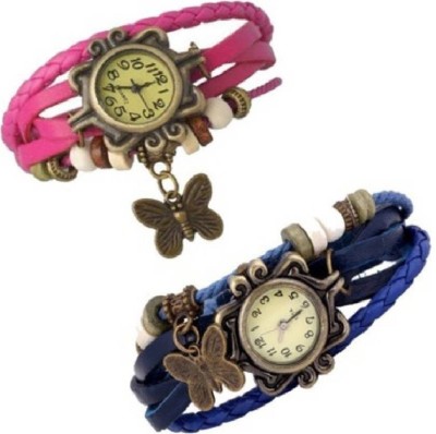 EVENGREEN EXCLUSIVE VINTAGE LEATHER COMBO Watch - For Girls Watch  - For Girls   Watches  (Evengreen)