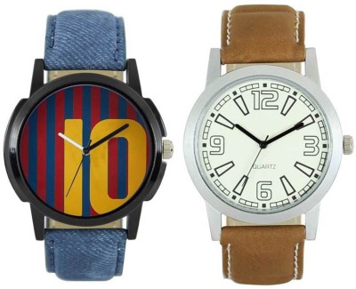 FASHION POOL LOREM MENS MOST STYLISH, STUNNING & UNIQUE DIAL GRAPHICS NEW ARRIVAL FAST SELLING & MOST RUNNING FASTRACK PERFECT & ULTIMATE COMBO OF BLUE YELLOW MESSI BARCELONA FOOTBALL SPECIAL DIAL DESIGN GRAPHICS WATCH & PEARL WHITE VINTAGE DESIGN DIAL GRAPHICS WATCH HAVING DENIM BLUE & ROUGH MATTE    Watches  (FASHION POOL)