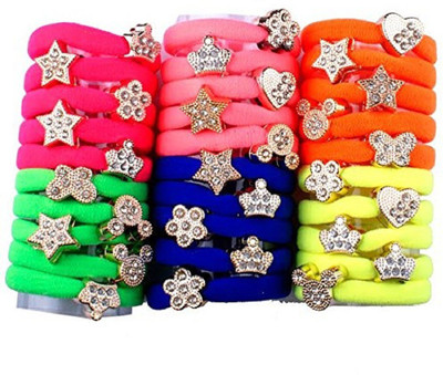 

Confidence Fancy Rubber Band Hair Bands For Braids, Ponytails And Different Hair Styles Rubber Band(Multicolor)