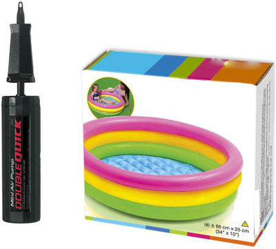 

Always Sporty 3Ft Combo Inflatable Pool(Multicolor)