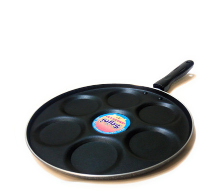 

Sajni Paniarakkal Pan 26 cm diameter(Aluminium, Non-stick), Black;silver