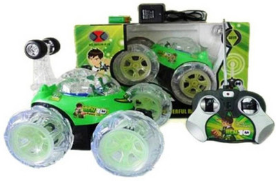 

Tipi Tipi Tap Ben 10 Stunt Car $ channel Jumping Running(Multicolor)