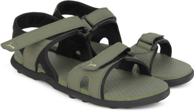 

Puma Men Burnt Olive-Puma Black-Pale Kh Sports Sandals