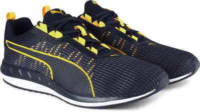 

Puma Flare 2 Dash Running Shoes For Men(Blue, Peacoat-ultra yellow