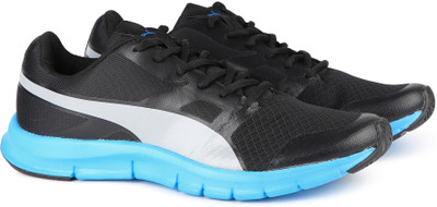 

Puma Flexracer DP Running Shoes For Men(Black, White, Puma black-hawaiian ocean-gray violet