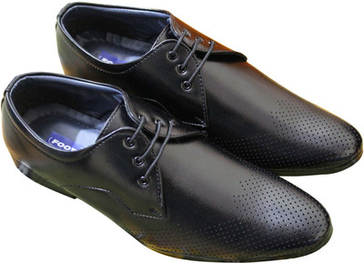 

Footsteps Men's Formal Shoes Lace Up For Men(Black