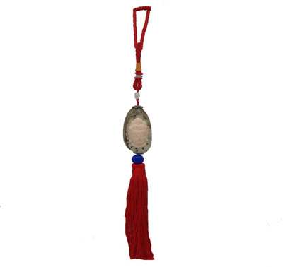 

DivyaMantra Car Decoration Rear View Mirror Hanging Accessories Tibetan Buddha In Real Bodhi Tree Seed Decorative Showpiece - 37 cm(Plastic, Red)
