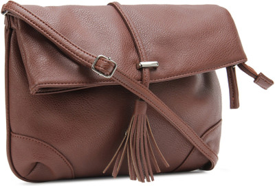 

Lavie Girls Casual Brown PU Sling Bag