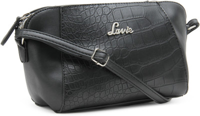 

Lavie Girls Casual Black PU Sling Bag