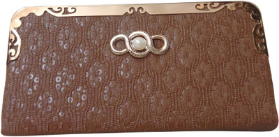 

Haryana Craft Casual Brown Clutch