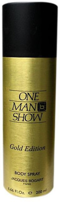 

Jacques Bogart One Man Show Gold Edition Gas Based Body Spray - For Men(200 ml)