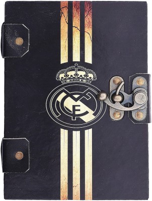 

Craft Club Regular Diary(100% recycled handmade cotton paper diary with REAL MADRID theme, Black)