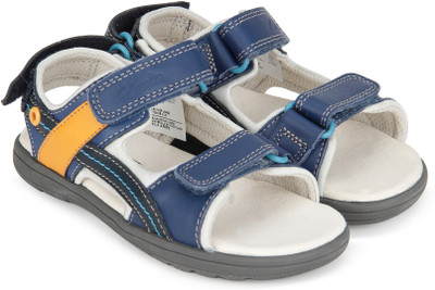 

Clarks Boys Velcro Strappy Sandals(Blue, Navy combi lea