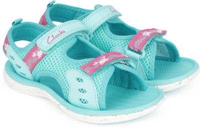 

Clarks Boys Velcro Strappy Sandals(Light Blue, Turquoise