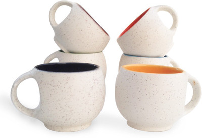 Indeavour INDCR1982 Ceramic(Multicolor, Pack of 6)