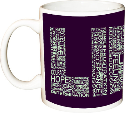 

Indeavour I1337 Ceramic Mug(180 ml), White