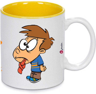 

Indeavour I1216 Ceramic Mug(180 ml), Multicolor