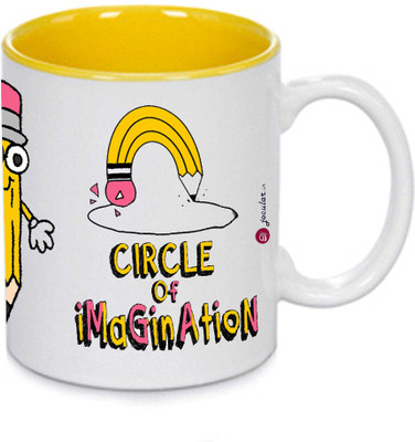 

Indeavour I1266 Ceramic Mug(180 ml), Multicolor