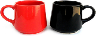 

Indeavour I1921 Ceramic Mug(180 ml, Pack of 2), Multicolor