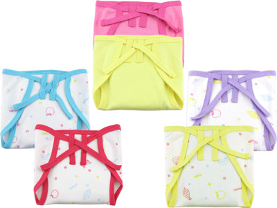 

Hatchlingz Newborn Padded Cloth Tie Knot Nappy, Blue