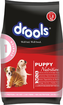 

Drools Puppy Starter Chicken 1.2 kg Dry Dog Food