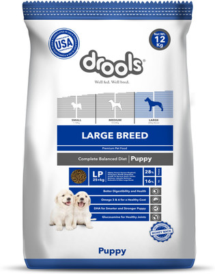 

Drools Large Breed Puppy, Premium Chicken 12 kg Dry Dog Food
