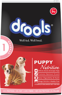 

Drools Puppy Starter Chicken 3 kg Dry Dog Food