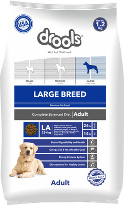 

Drools Large Breed Premium Chicken 1.2 kg Dry Dog Food