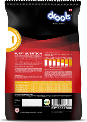 

Drools Puppy Chicken, Egg 6.5 kg Dry Dog Food