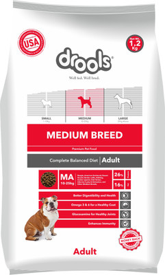

Drools Medium Breed Premium Chicken 1.2 kg Dry Dog Food