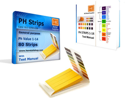 

Generic Full range pH strips 1-14 Test Indicator Litmus Paper Water Soil, Testing Kit, 80 Strips Ph Test Strip(1 - 14)