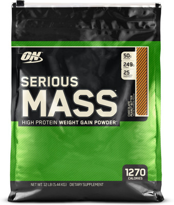 Optimum Nutrition Serious Mass Weight Gainers/Mass Gainers(5.44 kg, Chocolate Peanut Butter) available at flipkart for Rs.4670