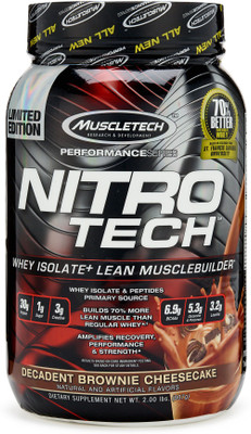 

Muscletech Performance Series Nitrotech Whey Protein(907 g, Decadent Brownie Cheesecake)