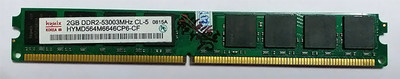 Hynix 2 DDR2 2 GB (Dual Channel) PC (HYMD2GB)(Green)