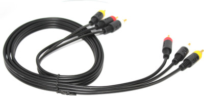 

Technology Ahead TV-out Cable 3 RCA - 3 RCA Composite Audio Video AV Cable TV LCD LED DTH - 1.5M(Black, For TV)