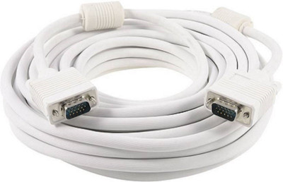 

TECHON TV-out Cable high speed 5 meter vga cable(White, For Computer)