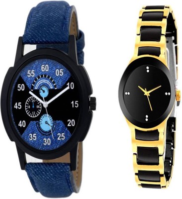 Gopal Retail New Stylish Leather Strap 002 And IIK Couple Watch - For Couple Watch  - For Couple   Watches  (Gopal Retail)