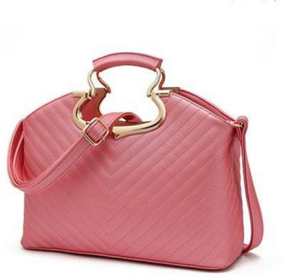 

LACIRA by EUROPEAN STYLE-THREAD LEATHER BAG-PINK Waterproof Shoulder Bag(Pink, 30 L)