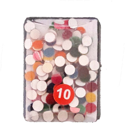 

Apex Multi-Color Round Shape Bindi For Girls And Women For Forehead (SIZE-10) Women And Girls Multicolor Bindis(Round Shape)