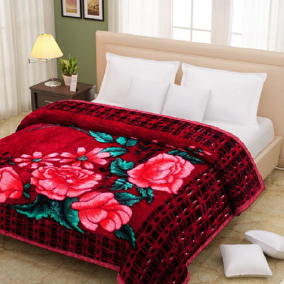 50 OFF on Signature Floral Single Blanket MINK Multicolor on