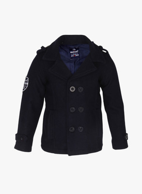 

NautiNati Full Sleeve Printed Baby Boys Jacket, Dark blue